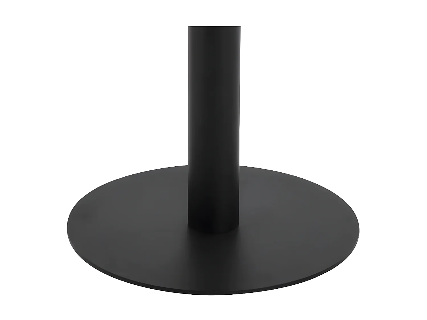 Table de bar carrée bois clair et pied métal noir Kalas 60cm