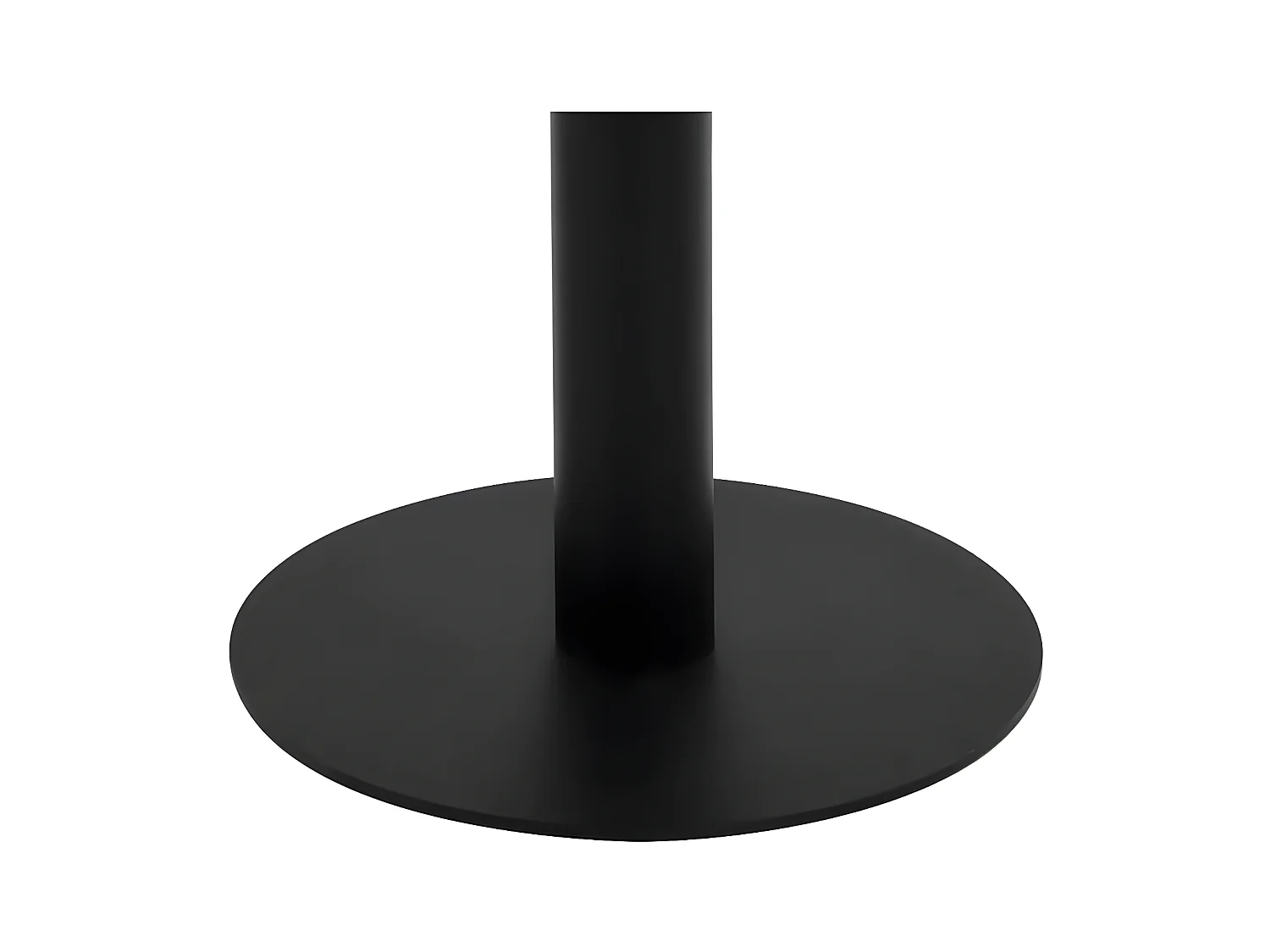 Table de bar carrée bois clair et pied métal noir Kalas 50cm