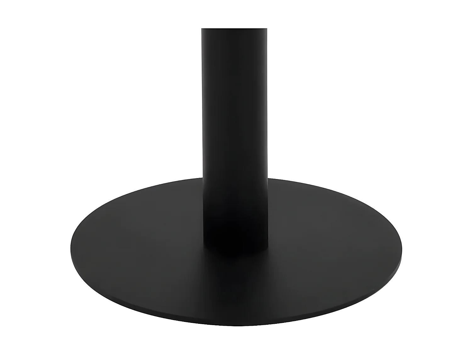 Table de bar carrée bois clair et pied métal noir Kalas 50cm