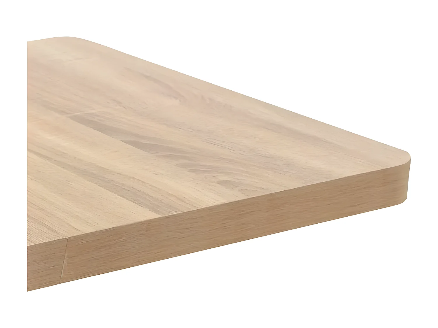 Table de bar carrée bois clair et pied métal noir Kalas 80cm