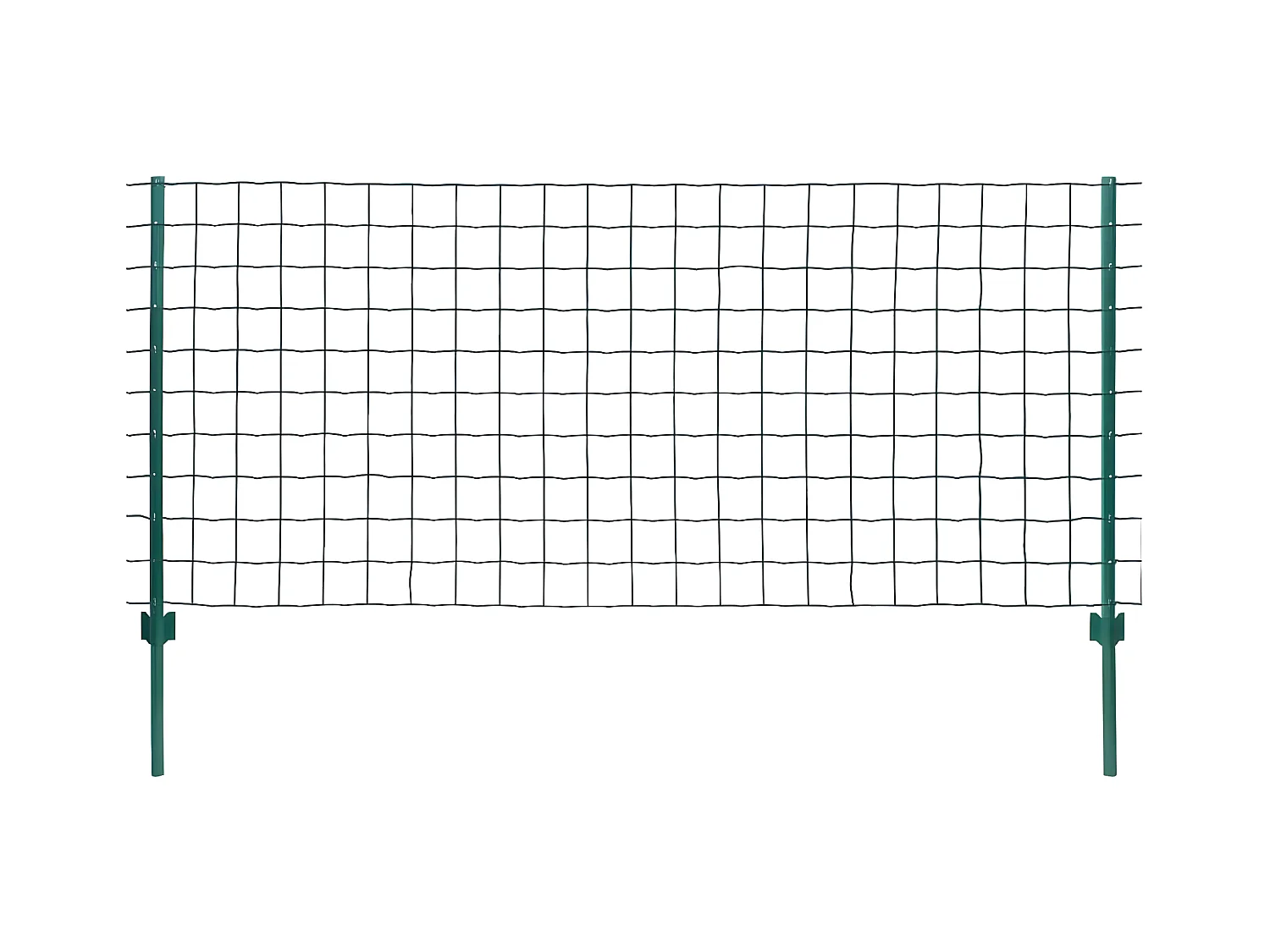 Clôture Euro Acier 20x1,2 m Vert 2