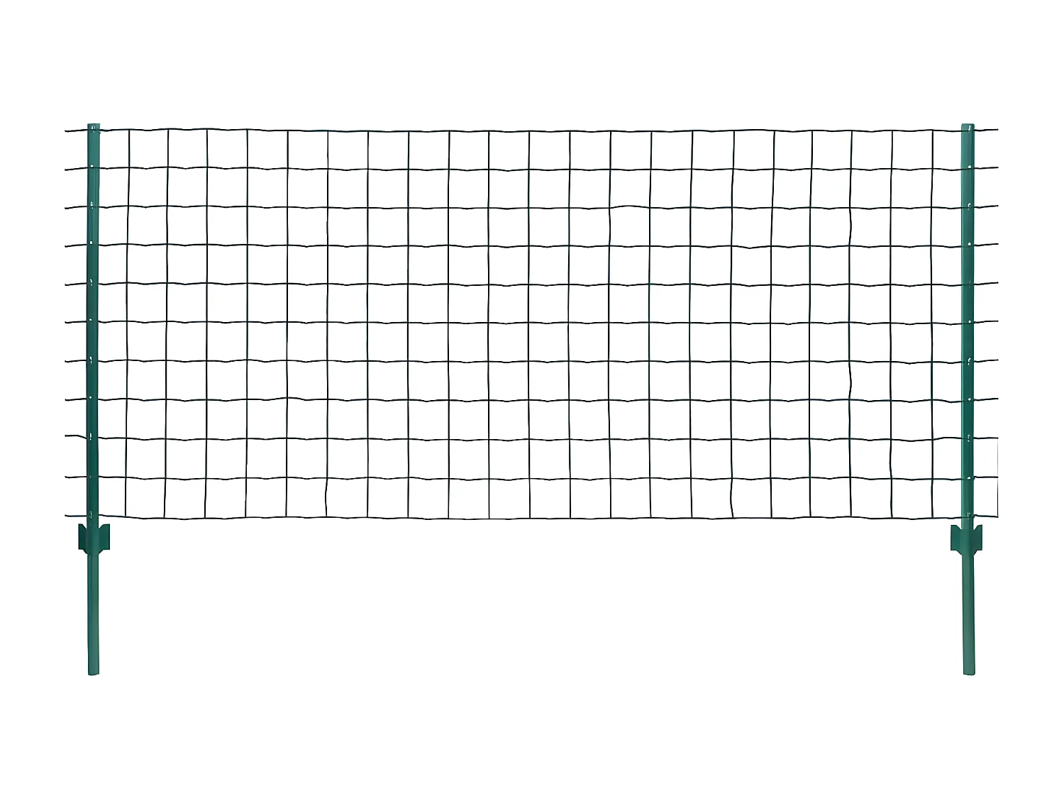 Clôture Euro Acier 20x1,2 m Vert 2
