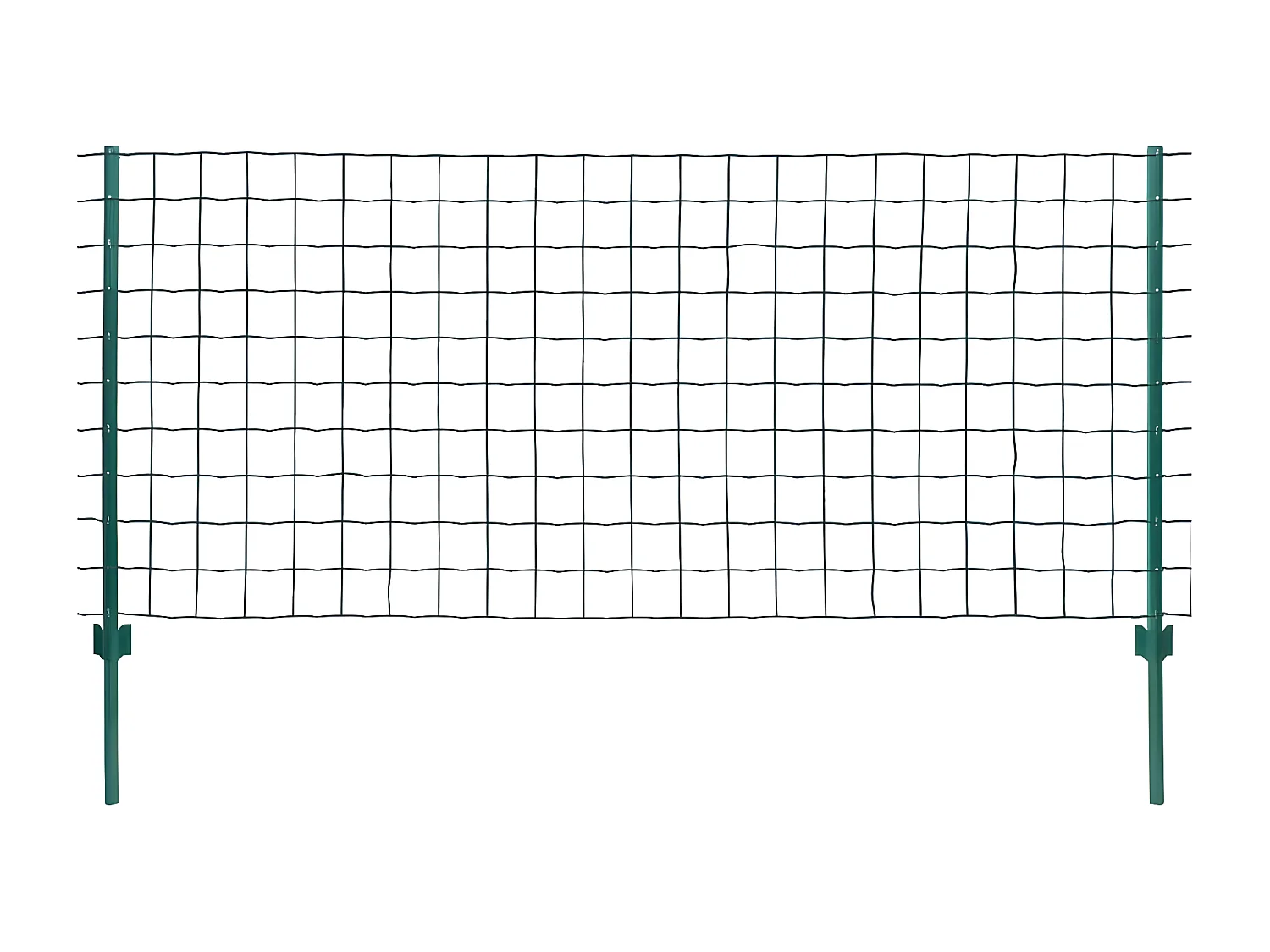 Clôture Euro Acier 20x1,5 m Vert