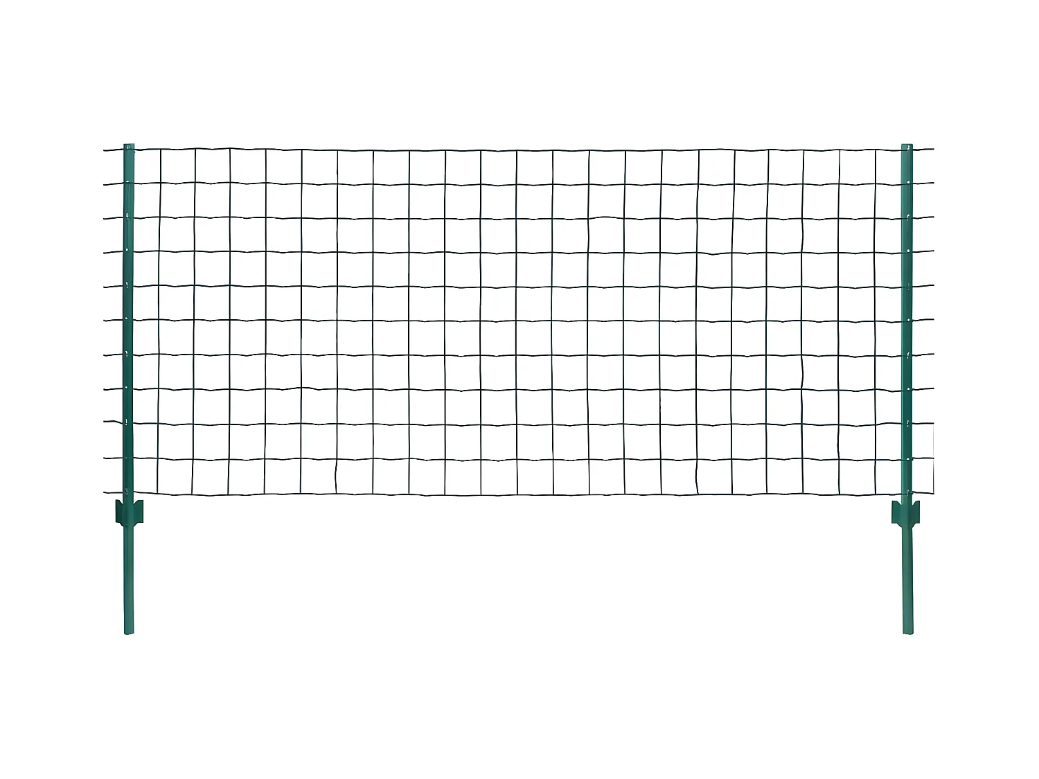 Clôture Euro Acier 20x1,5 m Vert