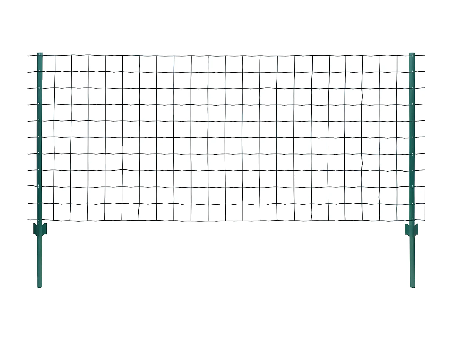Clôture Euro Acier 20x1 m Vert