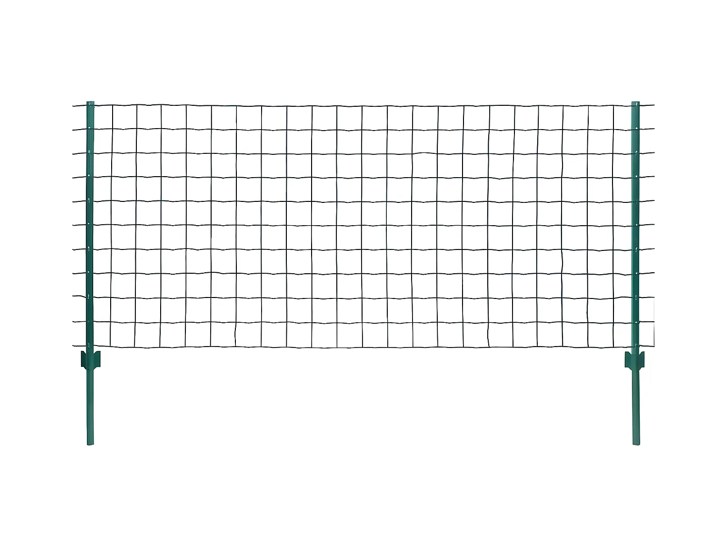 Clôture Euro Acier 20x1 m Vert