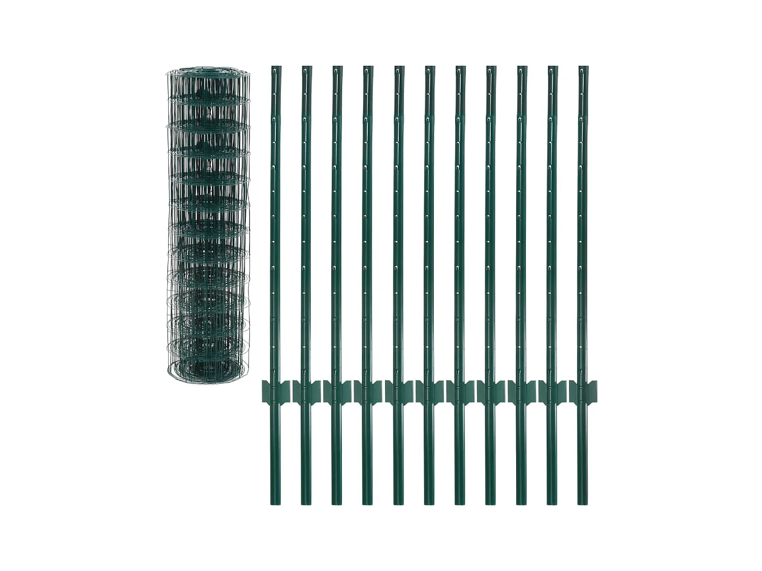 Euro hek 20x1 m staal groen