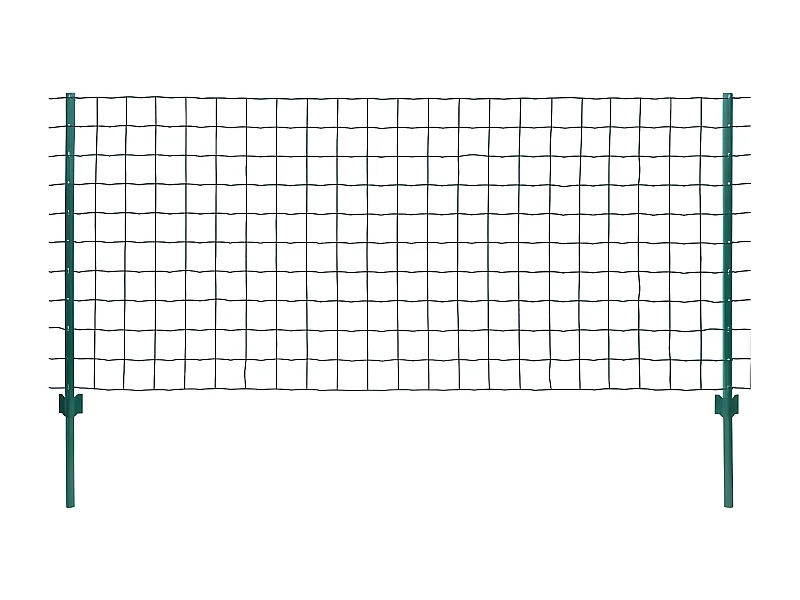 Clôture Euro Acier 20x1 m Vert 2