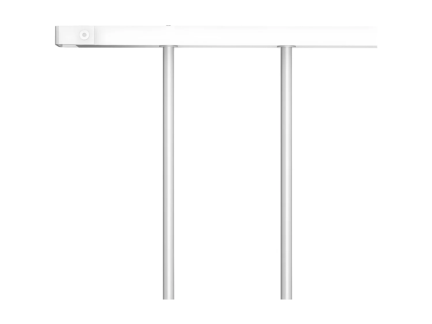 Panneau de clôture Acier enduit de poudre 1,7x1,25 m Blanc