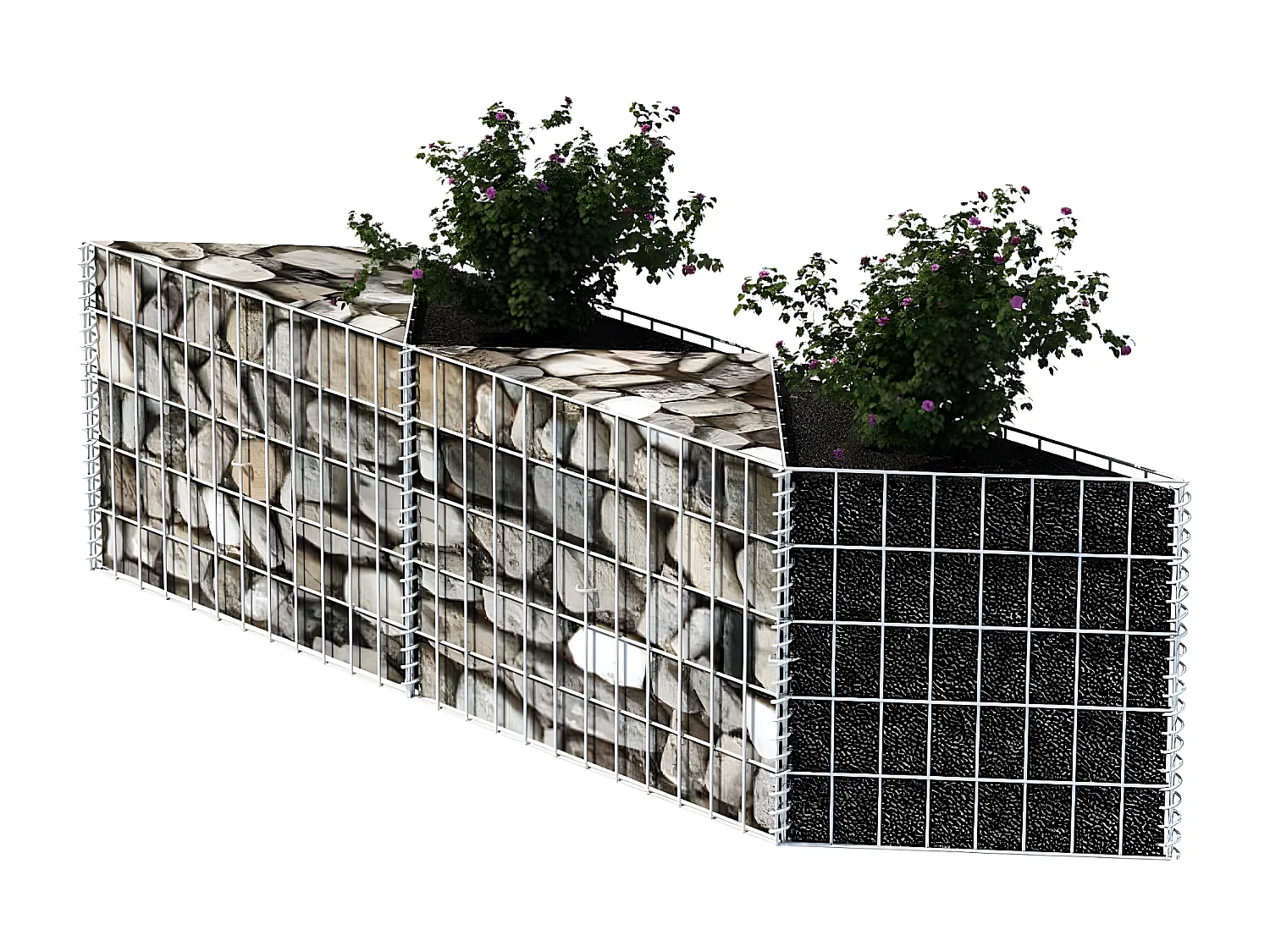 Panier de gabion Acier galvanisé 120x30x50