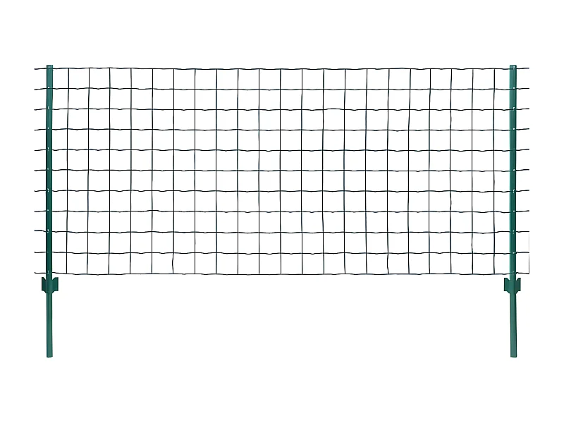 Clôture Euro Acier 20x1,5 m Vert 2
