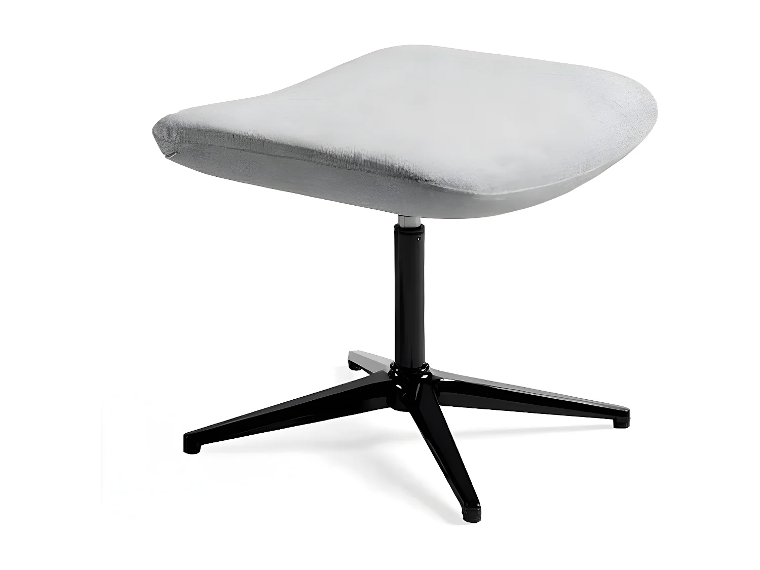 Repose-pieds pivotant tissu et pieds acier Nolany-Couleur MIRAGE 63