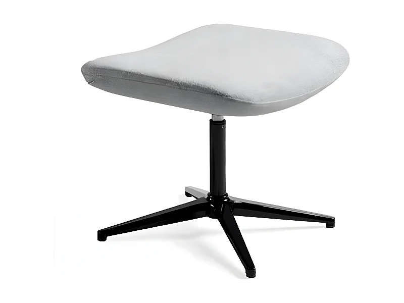 Repose-pieds pivotant tissu et pieds acier Nolany-Couleur MIRAGE 63