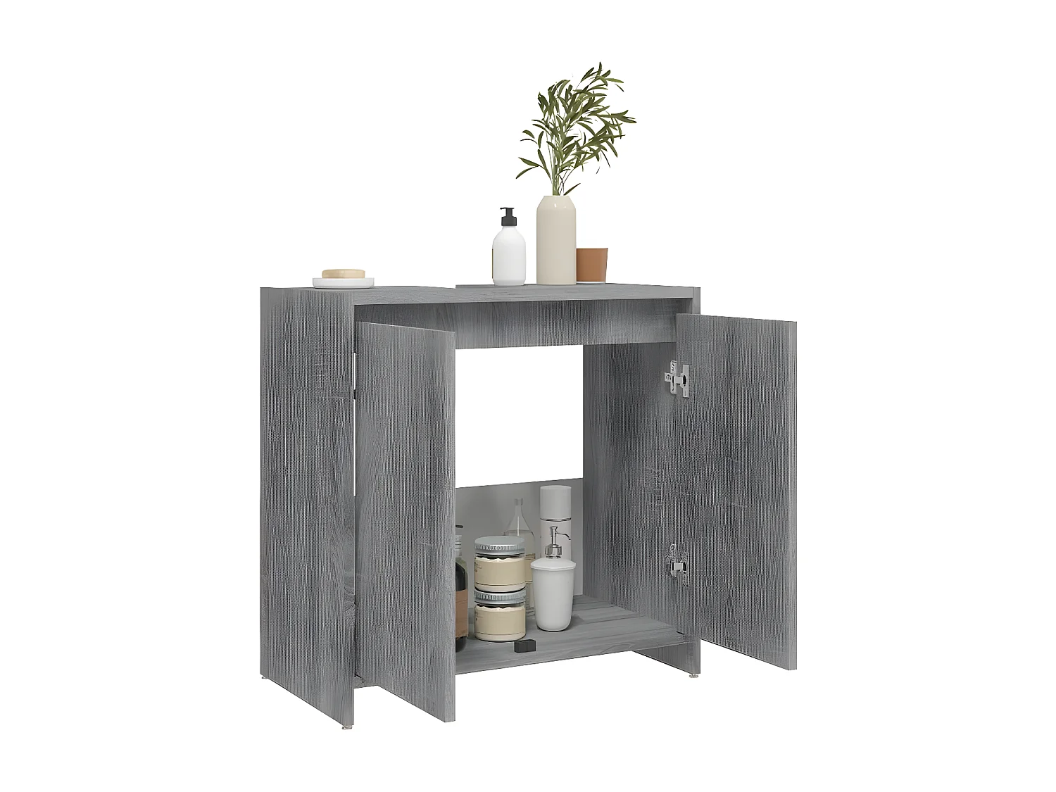 Armoire de bain Sonoma gris 60x33x61 Bois d'ingénierie