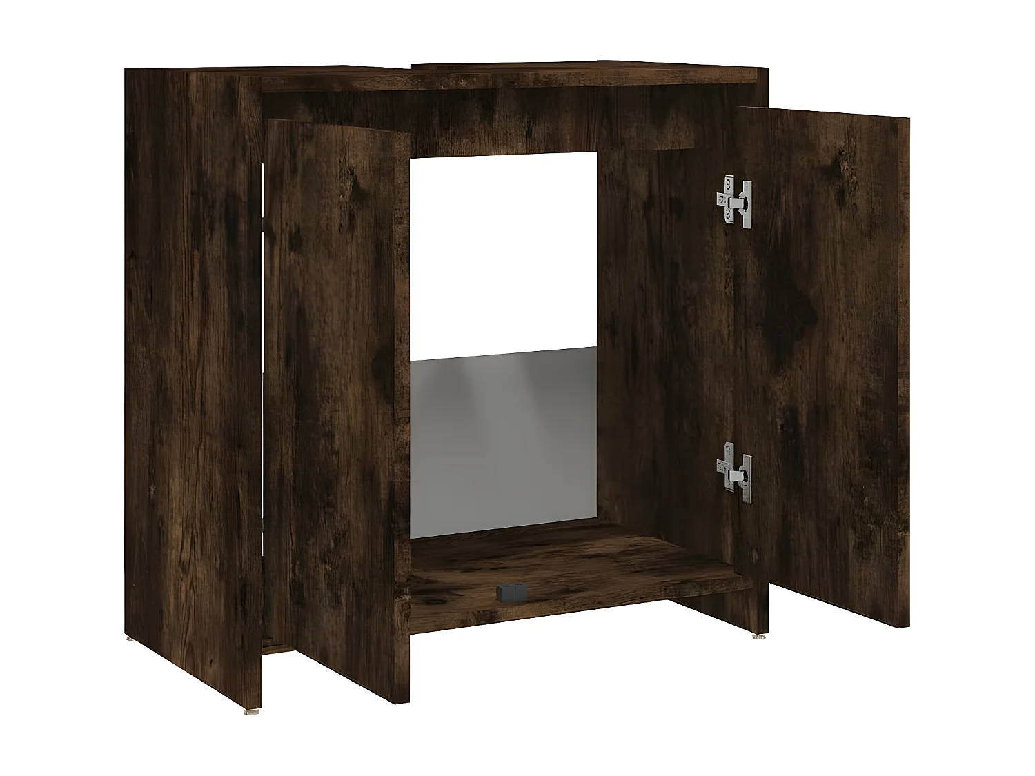 Armoire de bain Chêne fumé 60x33x61 Bois d'ingénierie