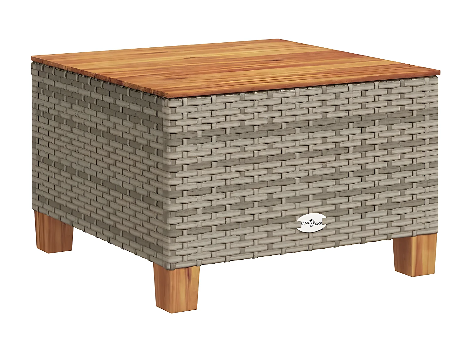 vidaXL Set de sofás de jardín 7 pzas con cojines ratán sintético gris