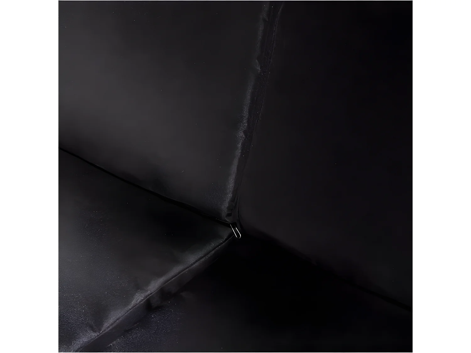 Salon de jardin 8 pièces résine tressée blanc coussins noir Kim