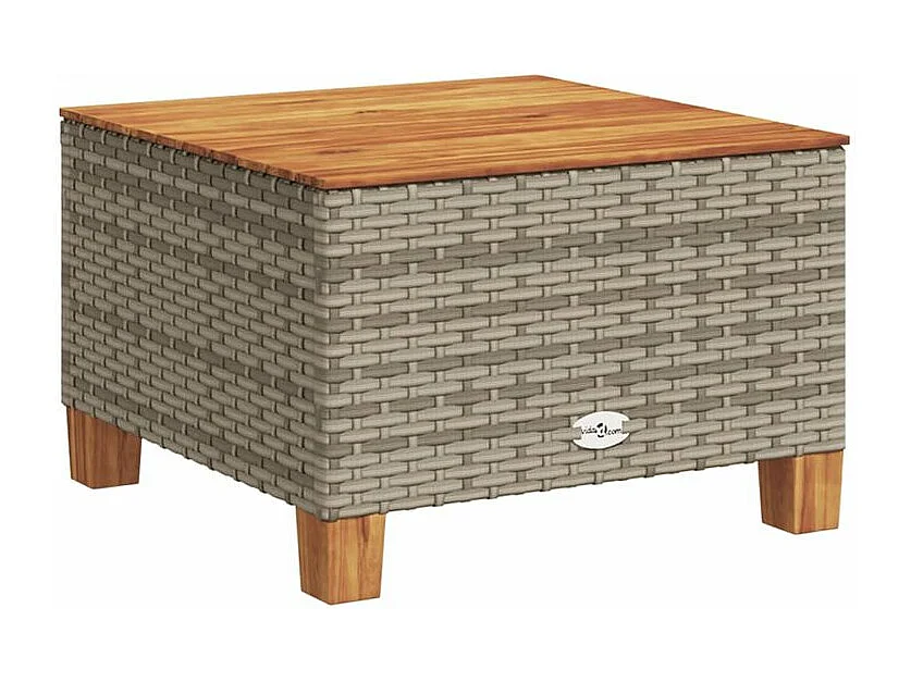 Salon de jardin 9 pcs avec coussins gris résine tressée