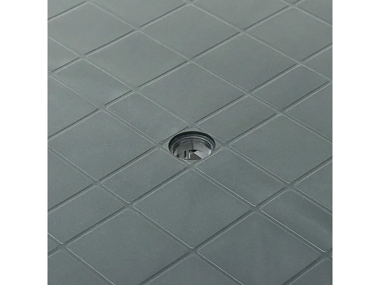 Table de jardin rectangulaire plastique vert Assoa 80cm