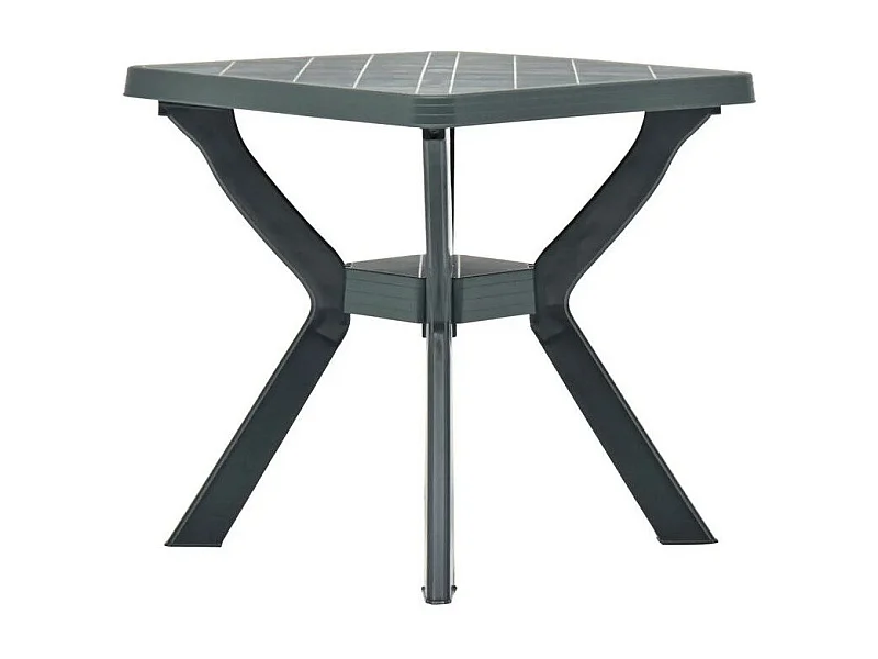 Table de bar carrée plastique vert Bouka