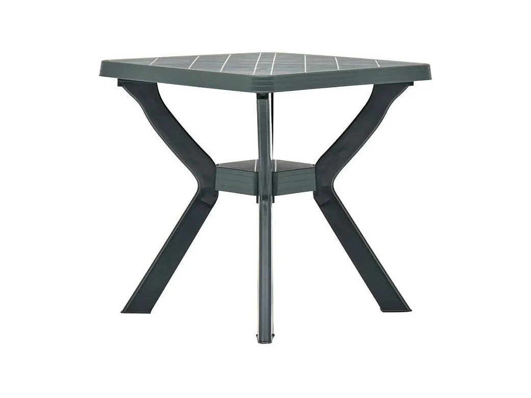 Table de bar carrée plastique vert Bouka