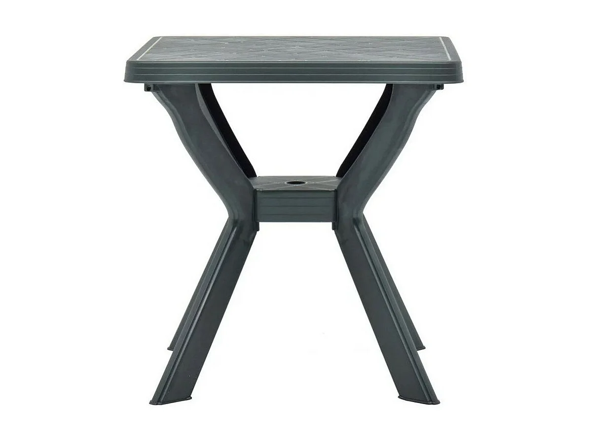 Table de bar carrée plastique vert Bouka