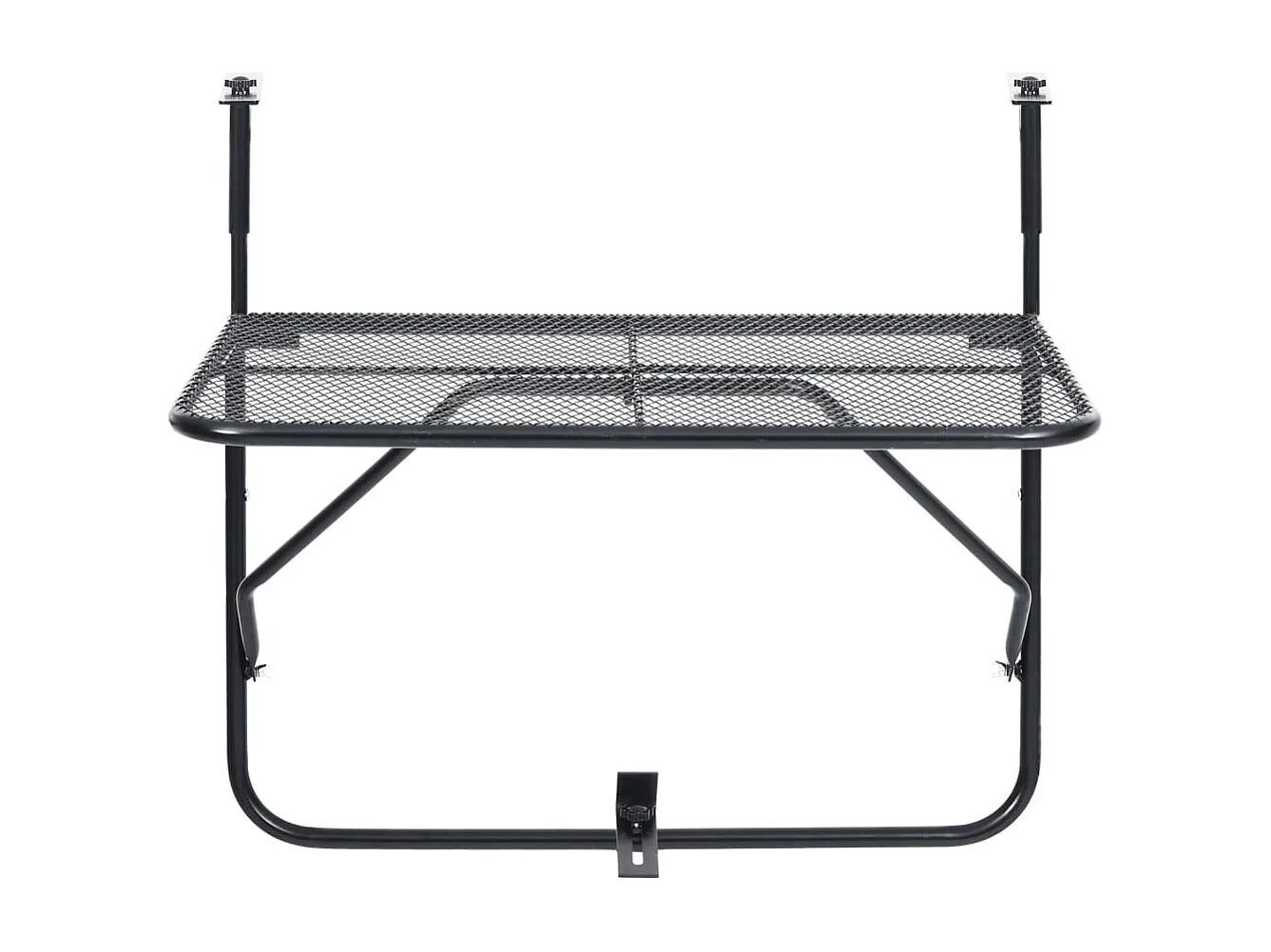 Table de balcon Noir 60x40 Acier