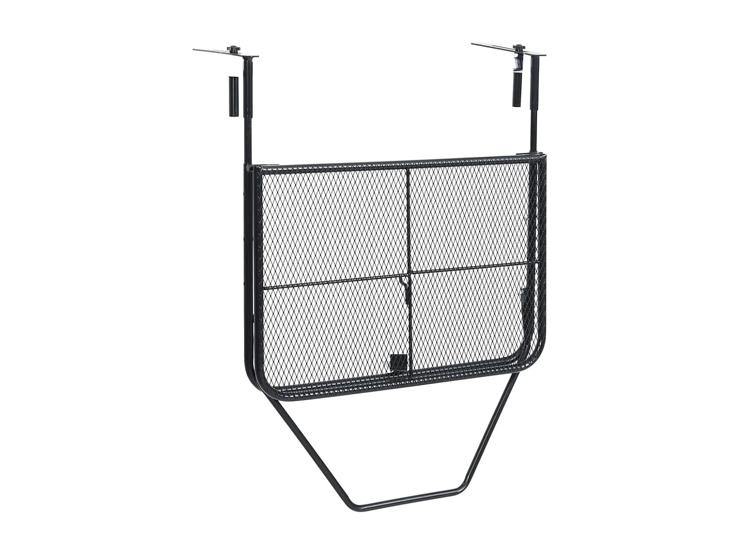 Table de balcon Noir 60x40 Acier