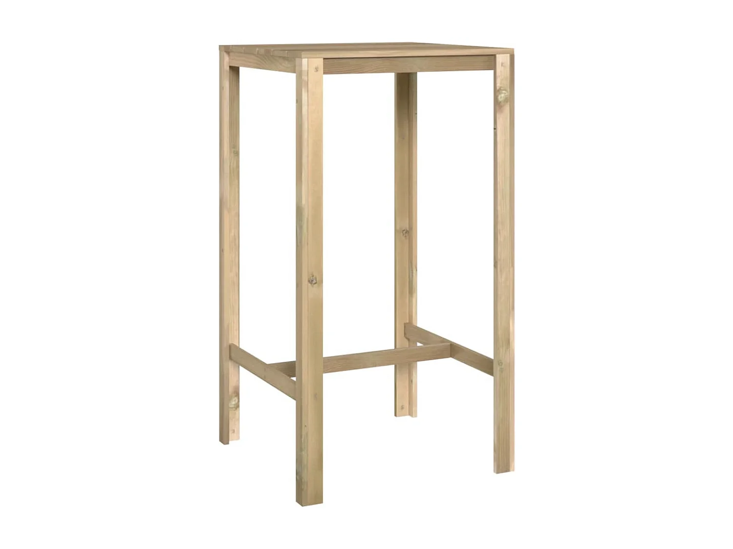 Table de bar 60x60x110 Bois de pin imprégné