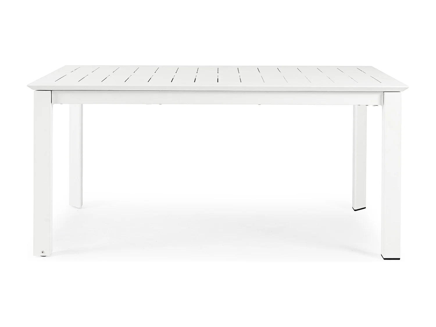 Table extensible de jardin rectangulaire aluminium blanc Koni 160-240cm