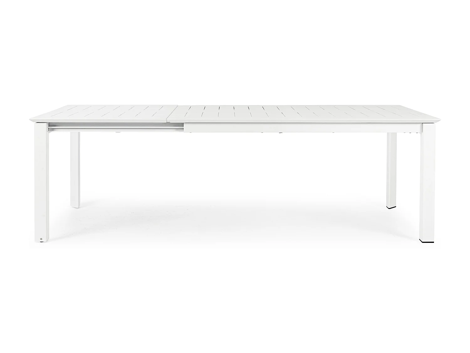 Table extensible de jardin rectangulaire aluminium blanc Koni 160-240cm