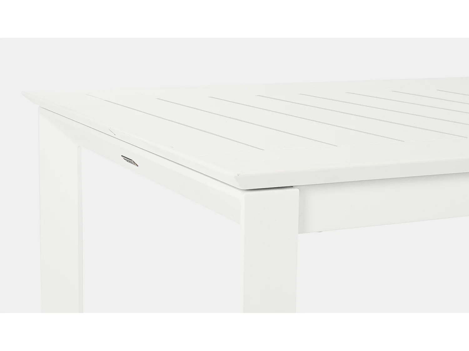Table extensible de jardin rectangulaire aluminium blanc Koni 160-240cm