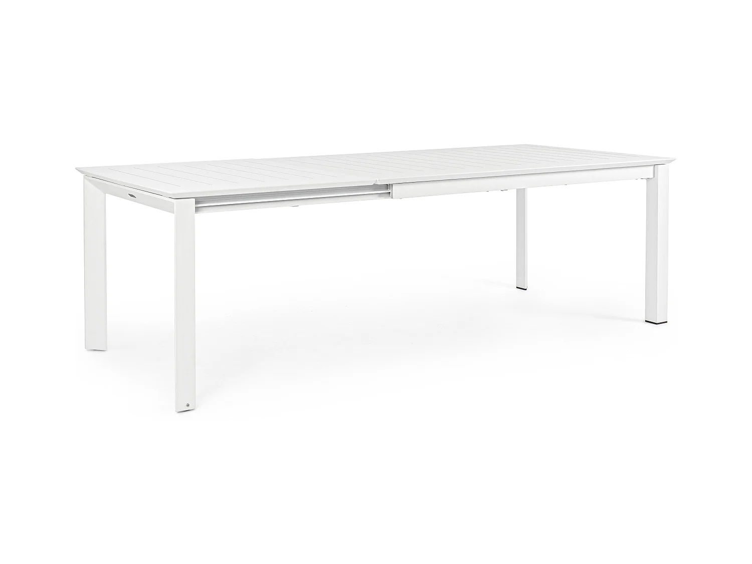 Koni witte aluminium rechthoekige uitschuifbare tuintafel 160/240 cm