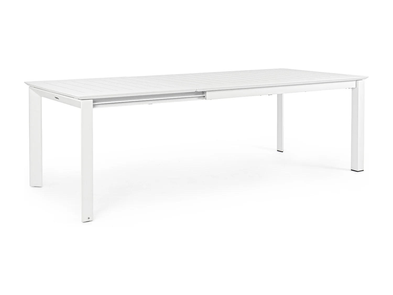 Table extensible de jardin rectangulaire aluminium blanc Koni 160-240cm