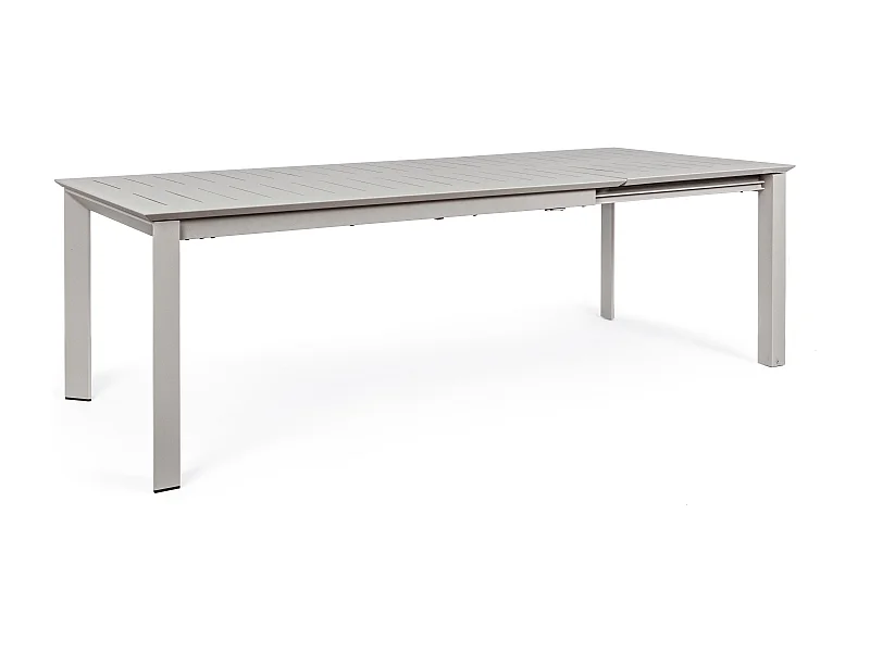 Table extensible de jardin aluminium gris Koni L 160-240cm