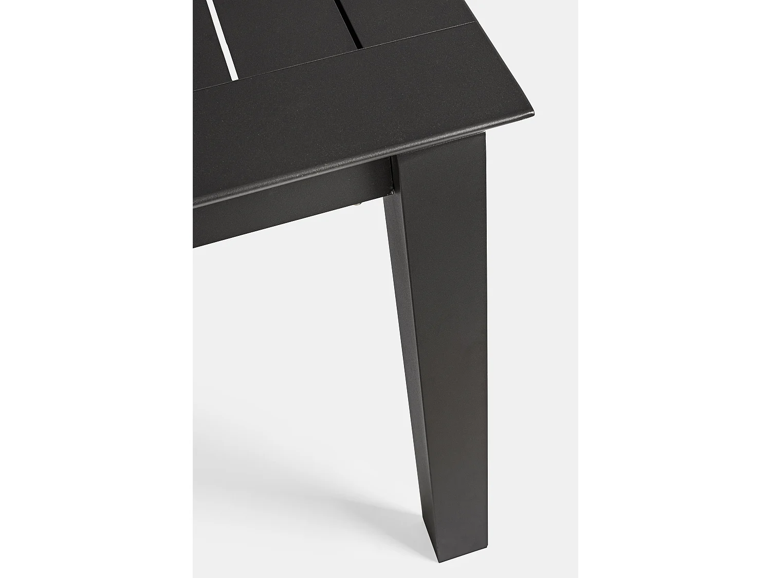 Table extensible de jardin rectangulaire en aluminium anthracite Koni 160-240cm