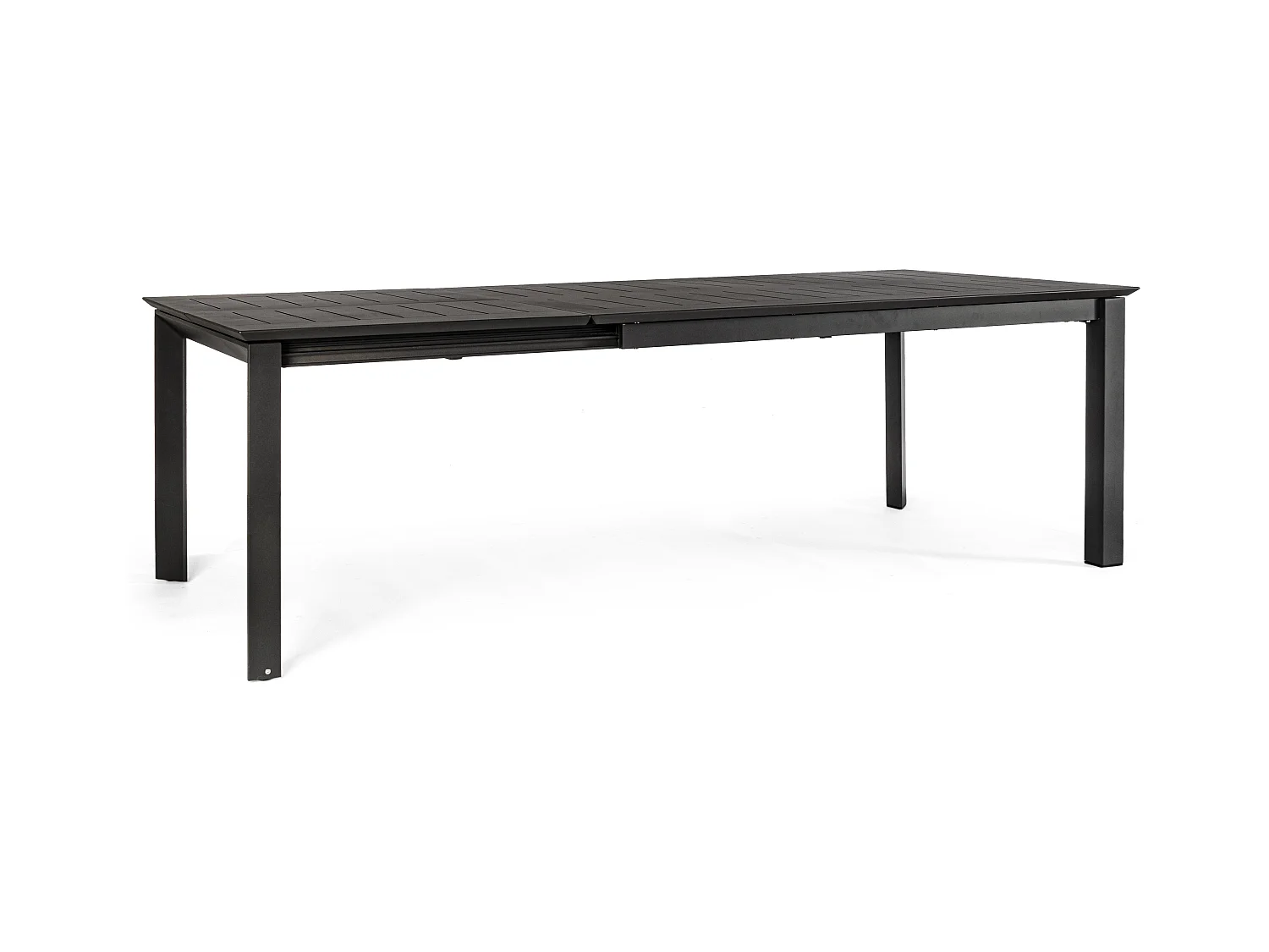 Table extensible de jardin rectangulaire en aluminium anthracite Koni 160-240cm