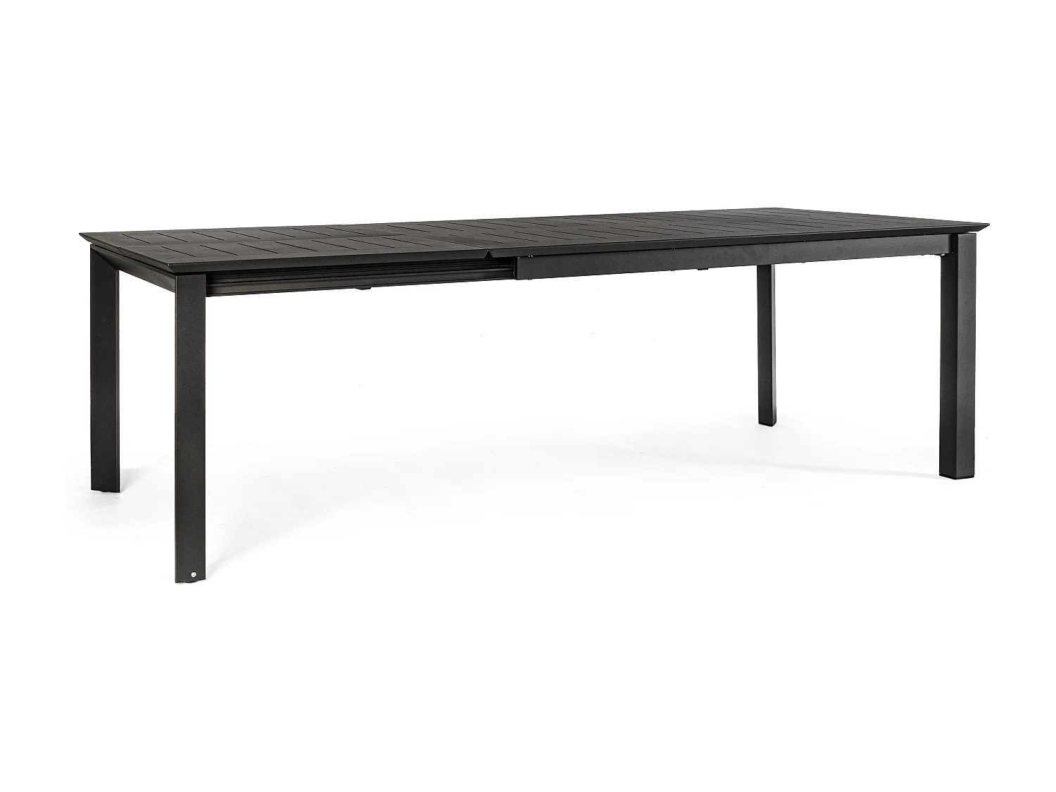 Table extensible de jardin rectangulaire en aluminium anthracite Koni 160-240cm
