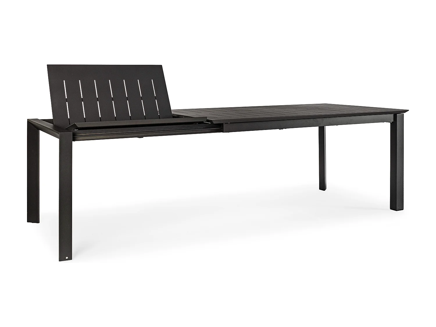 Table extensible de jardin rectangulaire en aluminium anthracite Koni 160-240cm