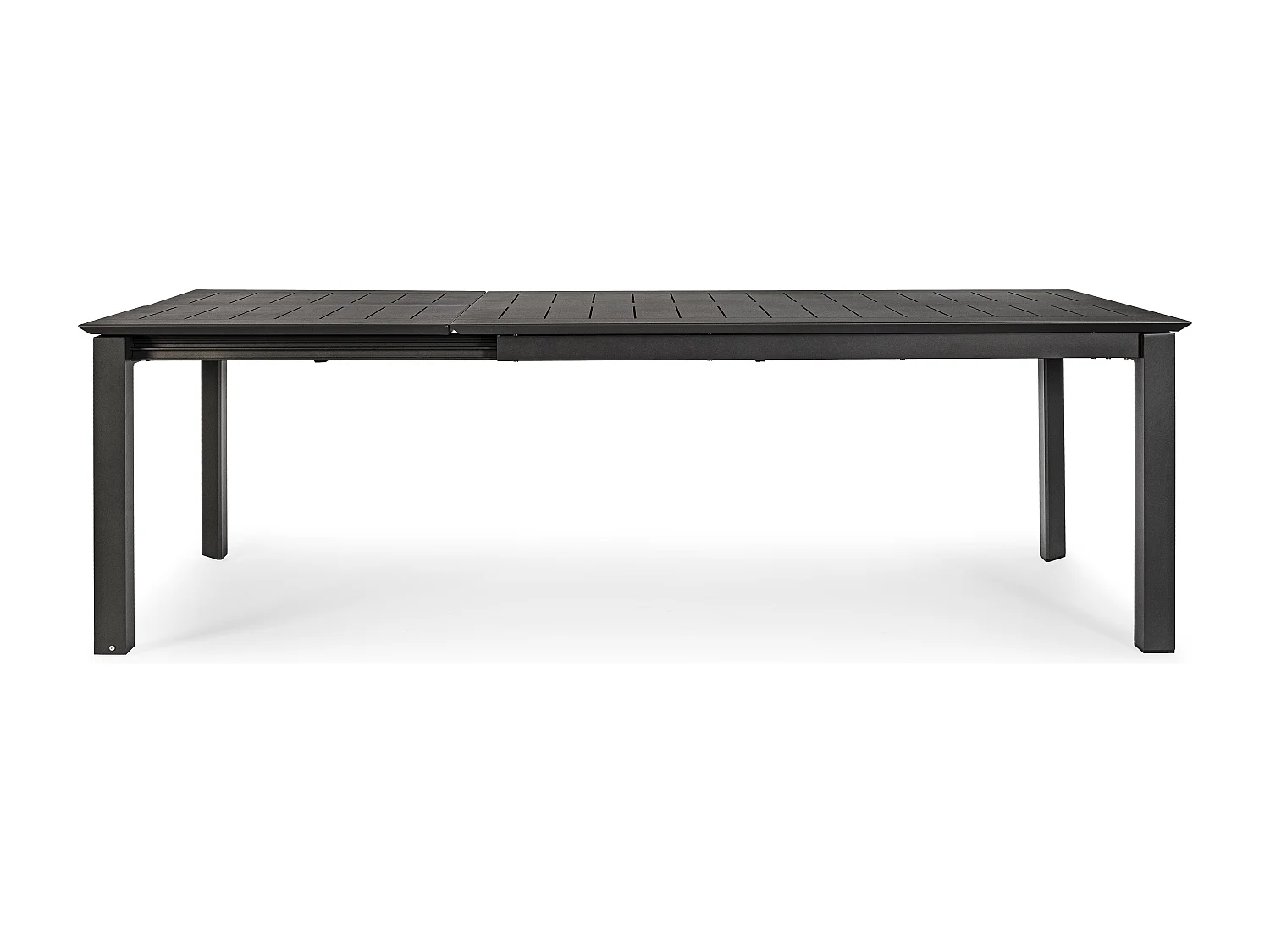 Table extensible de jardin rectangulaire en aluminium anthracite Koni 160-240cm