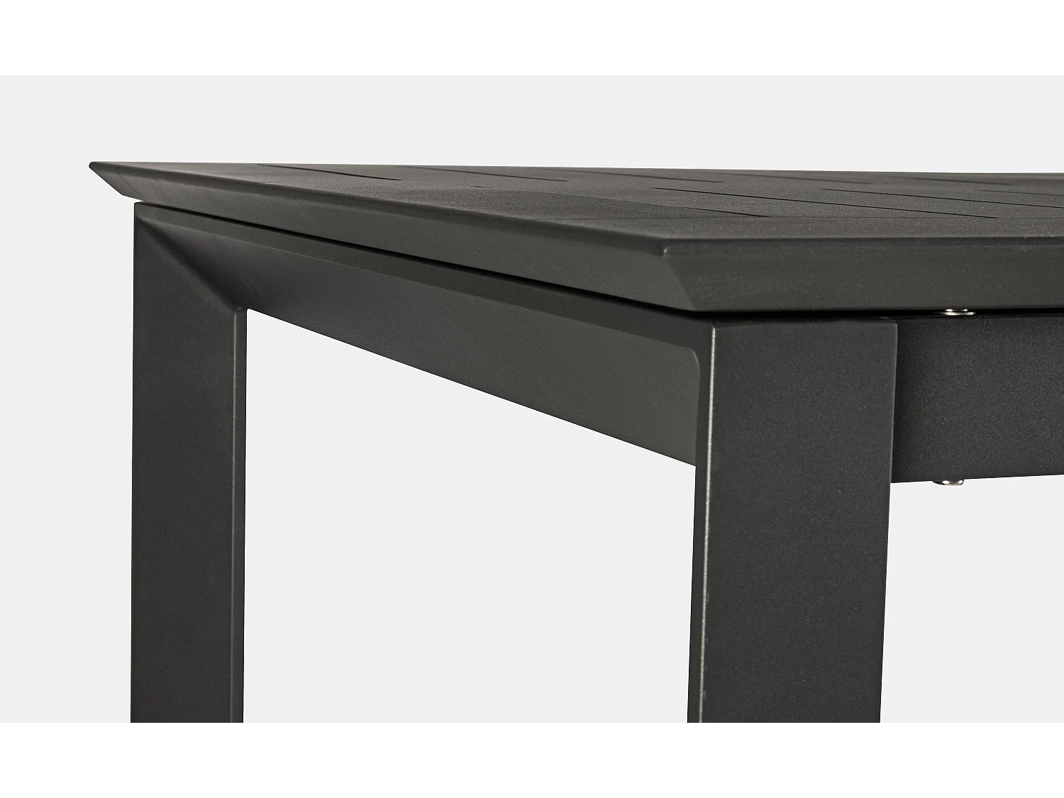 Table extensible de jardin rectangulaire en aluminium anthracite Koni 160-240cm