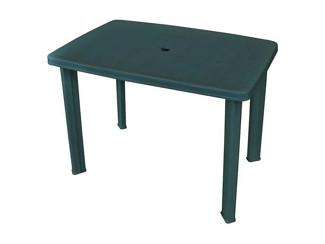 Table de jardin plastique vert Bouka 101cm