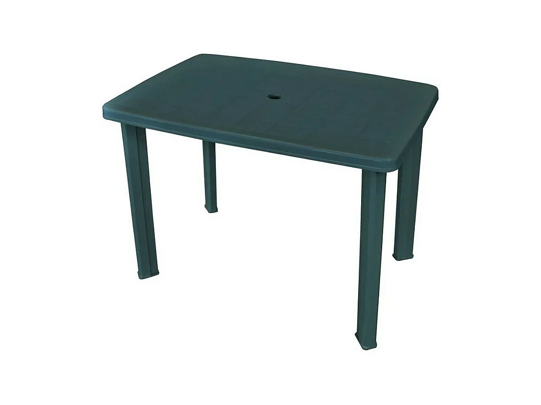 Table de jardin plastique vert Bouka 101cm