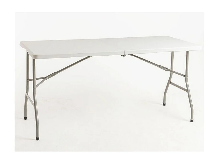 Table pliante rectangulaire blanche Utika 153x70