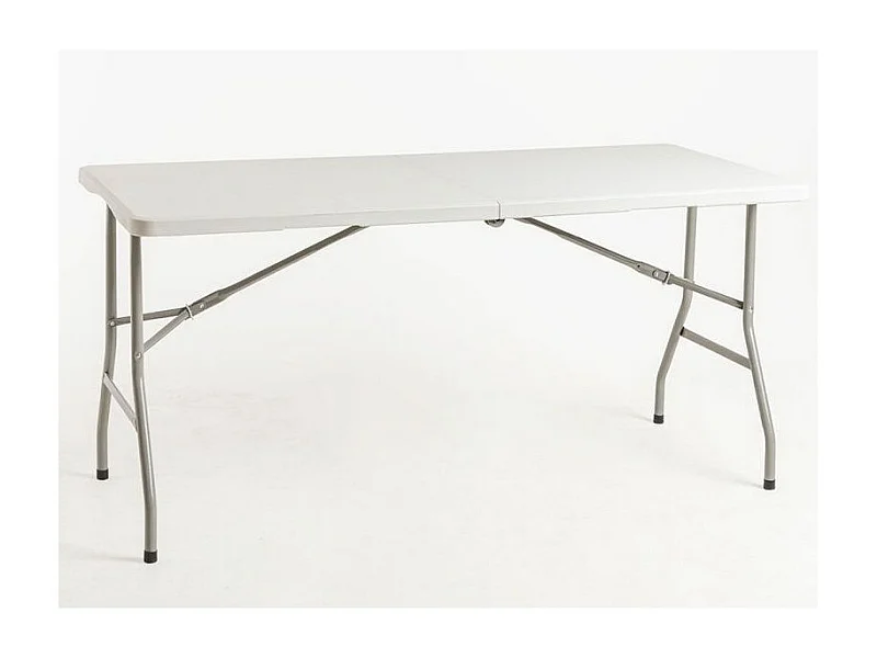 Table pliante rectangulaire blanche Utika 153x70