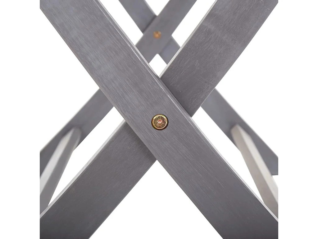 Table de jardin ovale pliable acacia massif gris Ontim 160cm