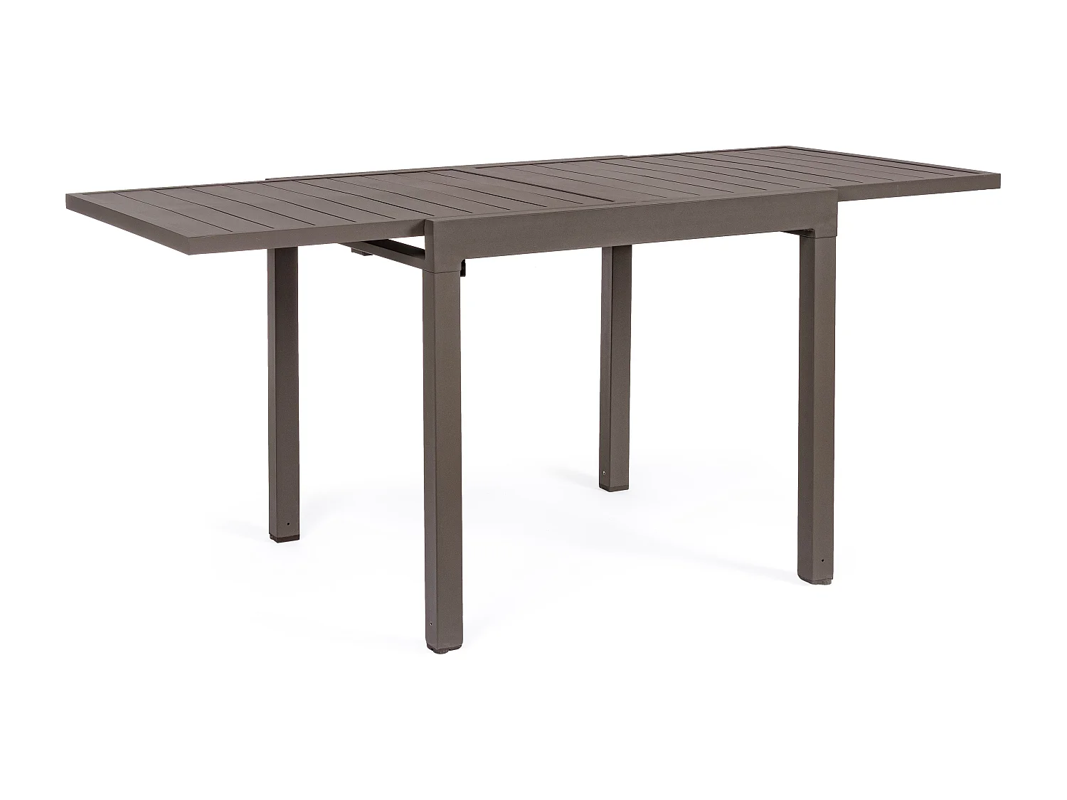Table extensible de jardin aluminium marron Paga L 83-166cm
