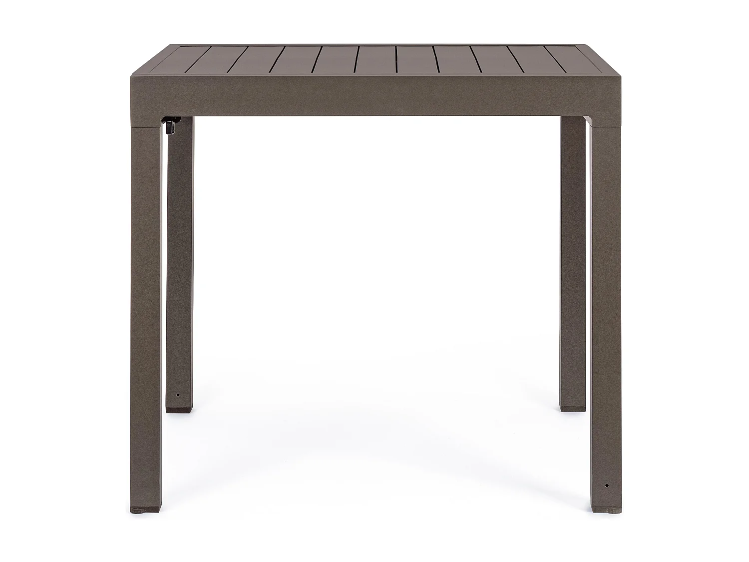 Table extensible de jardin aluminium marron Paga L 83-166cm