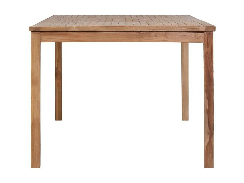 Table de jardin teck massif clair Leez 200cm