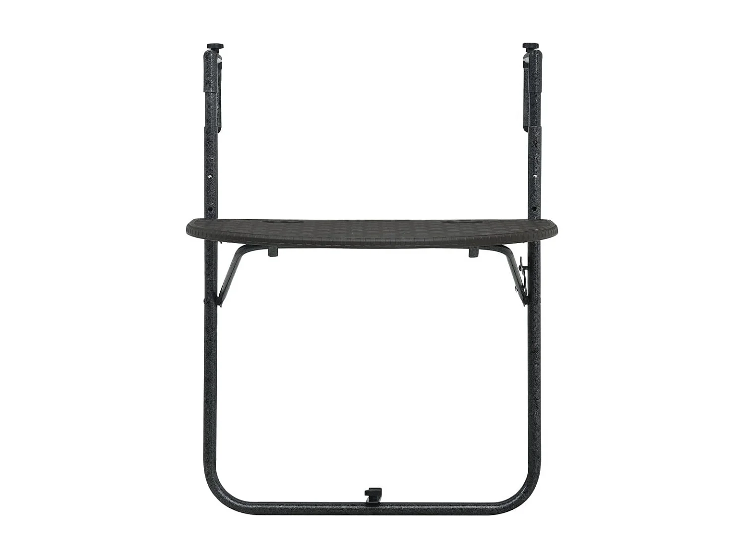 Table de balcon Marron 60x64x83,5 Plastique Aspect de rotin